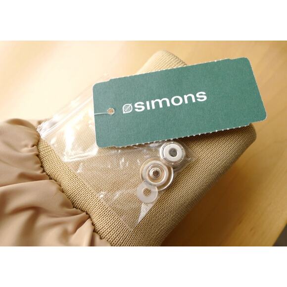 LA MAISON SIMONS Canada Recycled Down Cocoon Puffer Jacket Coat Cream XXS $275 - Picture 3 of 12